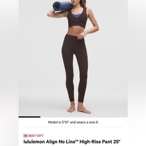 lululemon athletica Align no rise pant 25”
